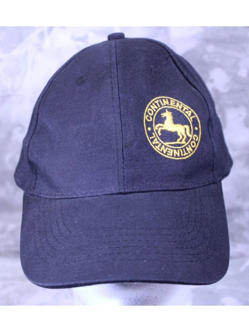 Continental Tire Horse Logo Front Rear Trucker Baseball Cap Hat Adjustable Strap